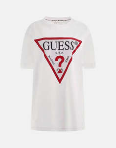 GUESS SS CN SHINY TRIANGLE TEE WOMENS T-SHIRT