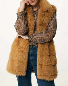 MEXX Fake fur waistcoat