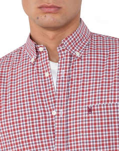 THE BOSTONIANS РИЗА MAVERICK POPLIN REGULAR FIT MedCheck POPLIN Button-down Regular FIT