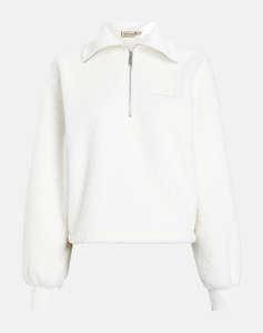 CALVIN KLEIN SHERPA HALF ZIP SWEATSHIRT