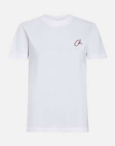 CALVIN KLEIN EMBROIDERED CK REGULAR TEE