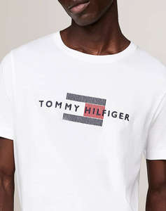 TOMMY HILFIGER HILFIGER FLAG EMBRO TEE