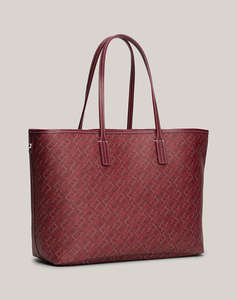 TOMMY HILFIGER TH MONOPLAY LEATHER TOTE (Размери: 43 x 27 x 14 см.)