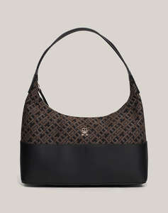 TOMMY HILFIGER TH JACQUARD SHOULDER BAG (Размери: 30.5 x 17 x 12 см.)