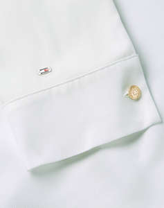 TOMMY HILFIGER GOLD BUTTON VISCOSE LS SHIRT