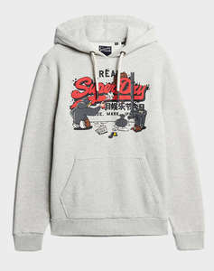 SUPERDRY D1 OVIN NEW YORK VL GRAPHIC HOODIE MENS SWEATSHIRT