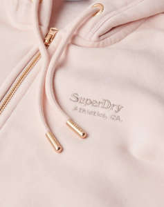 SUPERDRY D1 OVIN ESSENTIAL LOGO ZIP HOODIE WOMENS SWEATER