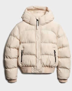 SUPERDRY D2 SDCD HOODED SPORTS PUFFER BOMBER ДАМСКО ЯКЕ