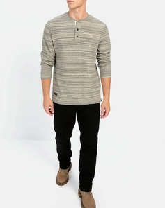 CAMEL T-Shirt Μ.Μ Henley stripes