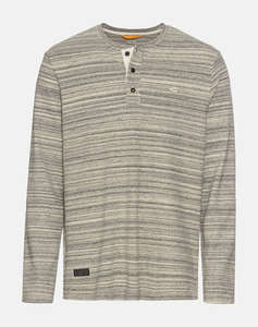 CAMEL T-Shirt Μ.Μ Henley stripes