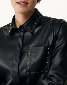 MEXX PU leather blouse