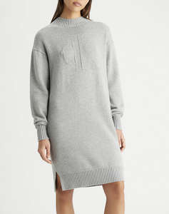 CALVIN KLEIN CK INTARSIA LOOSE SWEATER DRESS