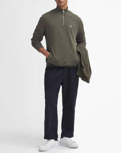 BARBOUR BECKHILL HALF ZIP SWEATSHIRT