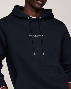 TOMMY HILFIGER TOMMY LOGO TIPPED HOODY