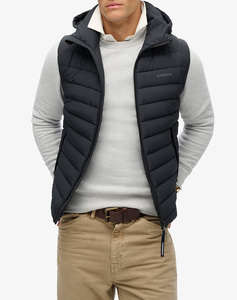 SUPERDRY D3 SDCD HOODED FUJI SPORT PADDED GILET МЪЖКИ ЕЛЕК