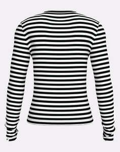 CALVIN KLEIN WOVEN LABEL RIB LONG SLEEVE