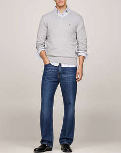 TOMMY HILFIGER PIMA ORG CTN CASHMERE V NECK