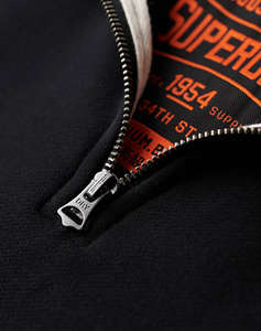 SUPERDRY D1 OVIN ESSENTIAL LOGO HENLEY MENS SWEATSHIRT