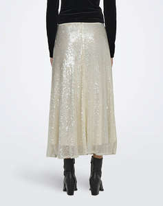 ONLY ONLCARIN SEQUINS A-SHAPE SKIRT WVN