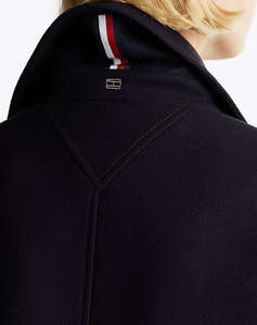 TOMMY HILFIGER WOOL BLEND DB PEACOAT