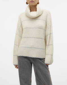 VERO MODA VMSHILA LS COWLNECK PULLOVER GA