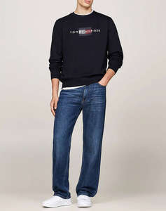 TOMMY HILFIGER HILFIGER FLAG EMBRO SWEATSHIRT