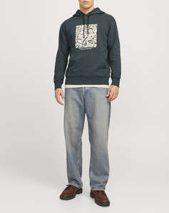 JACK&JONES JORVESTERBRO NEWTON BOXFRONT SWEAT BF LN