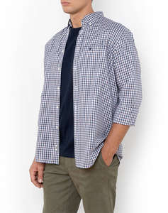 THE BOSTONIANS РИЗА CHESTER TWILL REGULAR FIT MiniCheck TWILL Button-down Regular FIT