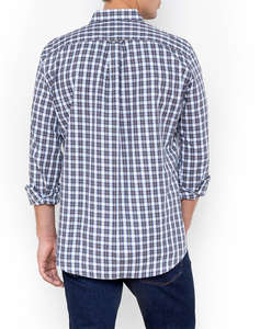 THE BOSTONIANS РИЗА MAVERICK TWILL REGULAR FIT MedCheck TWILL Button-down Regular FIT