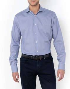 THE BOSTONIANS SHIRT TWILL CUSTOM FIT Plain TWILL Semi-rex Custom Fit