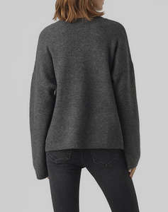 AWARE BY VERO MODA VMGEMMA LS O-NECK KNIT VMA NOOS