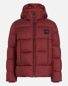 CALVIN KLEIN HOODED QUILT PUFFER MW