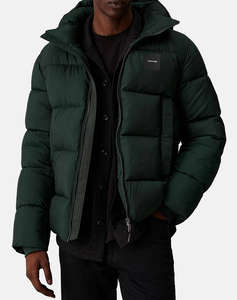 CALVIN KLEIN HOODED QUILT PUFFER MW