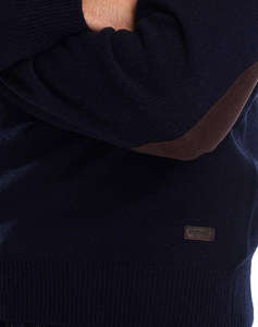 BARBOUR ESSENTIAL PATCH CREW NECK SWEATER ПУЛОВЕР