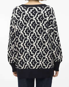 VERO MODA VMNANCY LS O-NECK LONG PULLOVER BOO