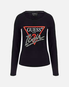 GUESS LS RN ICON TEE ДАМСКА ТЕНИСКА