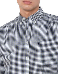 THE BOSTONIANS РИЗА CHESTER REGULAR FIT MiniCheck FLANNEL Buttondown Regular FIT