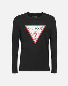 GUESS CN LS ORIGINAL LOGO TEE МЪЖКА BLOUSE