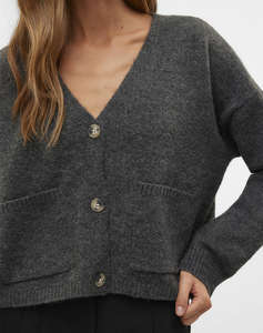 AWARE BY VERO MODA VMGEMMA LS V-NECK KNIT CARDIGAN VMA NOOS