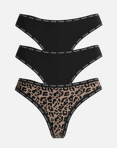 GUESS PRINTED BASIC THONG ДАМСКО БЕЛЬО