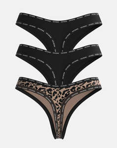 GUESS PRINTED BASIC THONG ДАМСКО БЕЛЬО