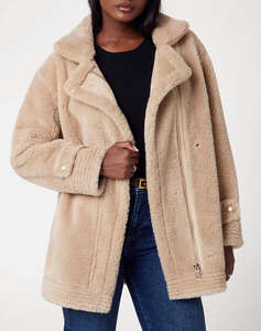 GUESS LS ELISABETTA SHEARLING COAT ДАМСКО ПАЛТО