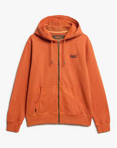 SUPERDRY D2 OVIN ESSENTIAL LOGO WASHED ZIPHOOD МЪЖКИ СУИТШЪР