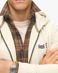 SUPERDRY D2 OVIN ESSENTIAL LOGO WASHED ZIPHOOD МЪЖКИ СУИТШЪР