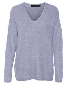 VERO MODA VMCREWLEFILE LS V-NECK BLOUSE NOOS