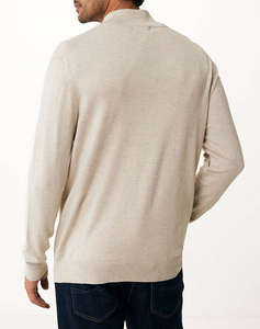 MEXX JAMES Basic knit sweater half zip