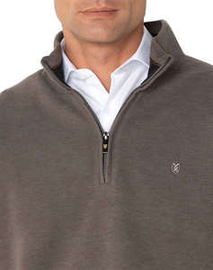 THE BOSTONIANS COTTON SWEATSHIRT HALF ZIP REGULAR FIT