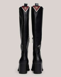 TOMMY HILFIGER LONG BOOT MID WRAPPED LTHR HEEL