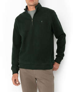 THE BOSTONIANS COTTON SWEATSHIRT HALF ZIP REGULAR FIT