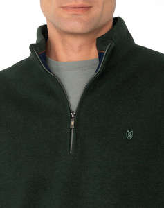 THE BOSTONIANS COTTON SWEATSHIRT HALF ZIP REGULAR FIT